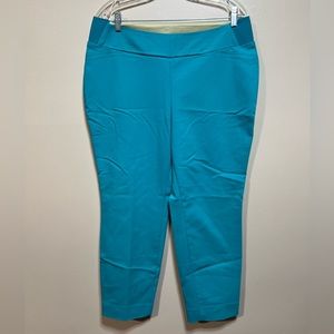 Women's teal ankle length dress pants size 12